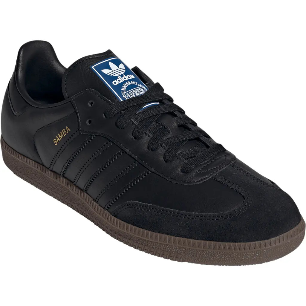 adidas Gender Inclusive Samba OG Sneaker in Core Black/core Black/gum at Nordstrom, Size 12 | Nordstrom