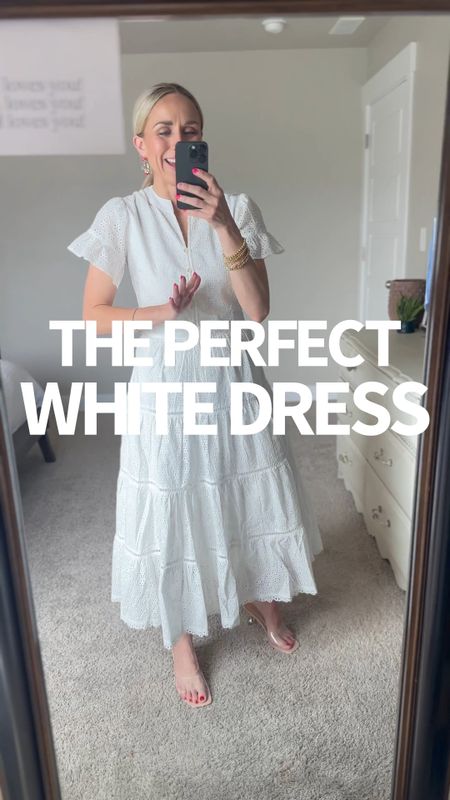 The perfect white dress for summer!

Im wearing an XS

#LTKStyleTip #LTKSeasonal