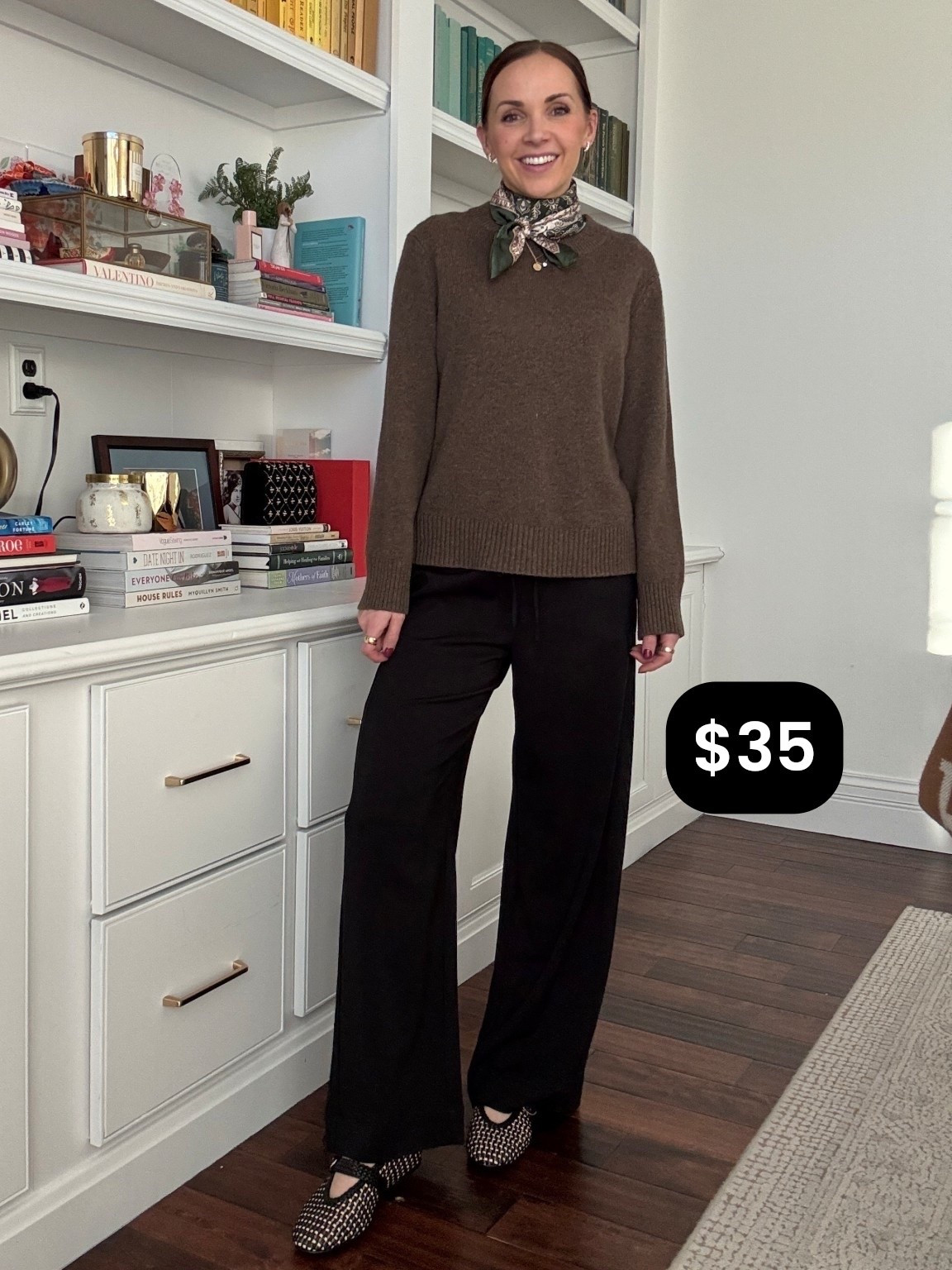 This would be such a great workwear outfit- also so comfortable. 
@target $35 pants, wearing a small 

#LTKootd #LTKWorkwear