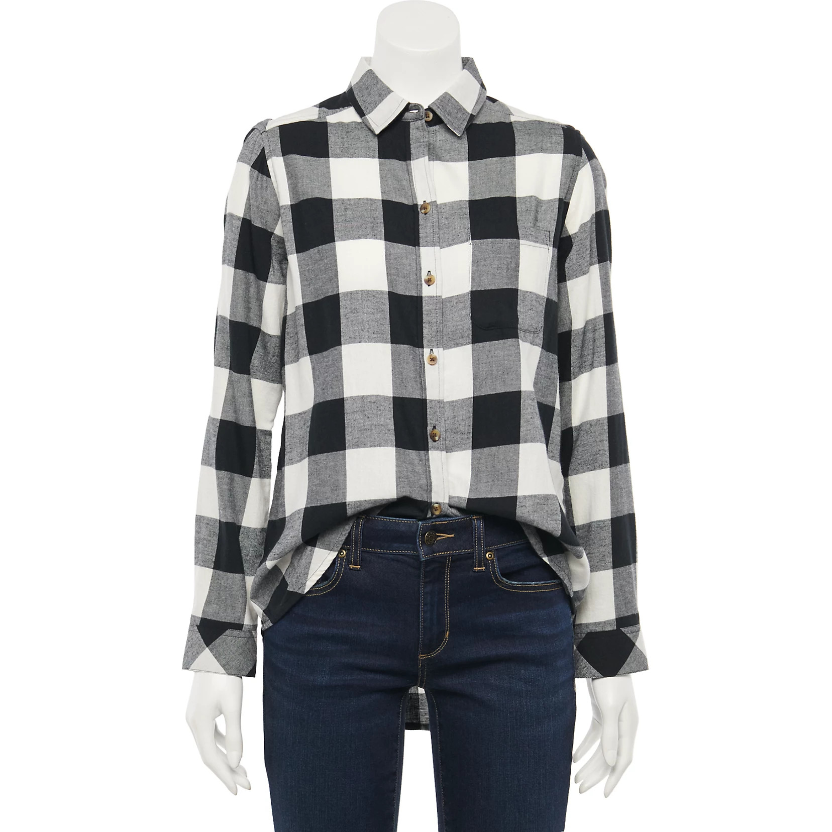 Petite Sonoma Goods For Life® Essential Flannel Shirt | Kohl's