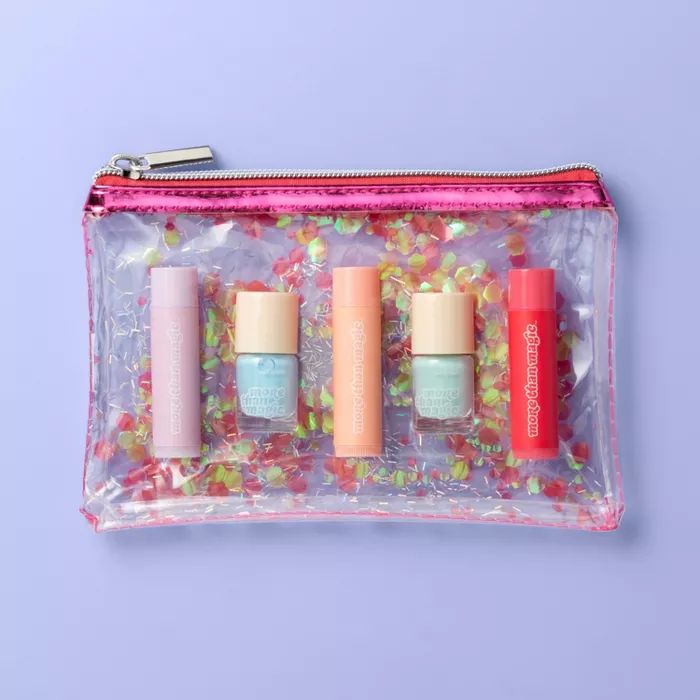 Nail & Lip Set with Makeup Bag - 5pc - More Than Magic™ | Target