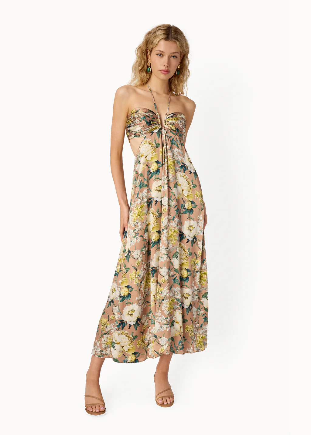 Calliope Midi Dress Morning Flourish | CAMI NYC