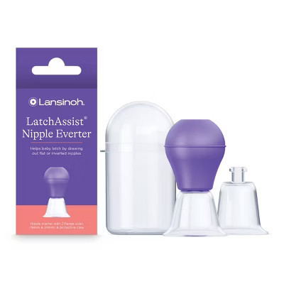 Lansinoh LatchAssist Nipple Shield Everter for Breastfeeding with Case - 19mm & 24mm | Target