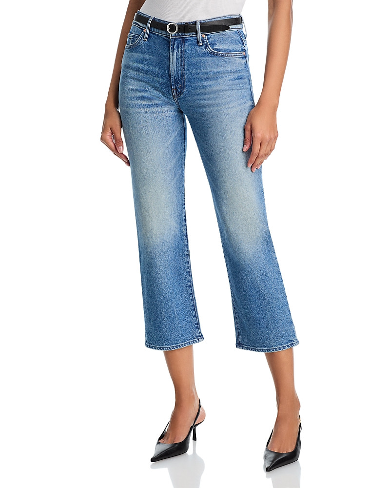 Mother Lil Kick It High Rise Cropped Flare Jeans in Birds Gone | Bloomingdale's (US)