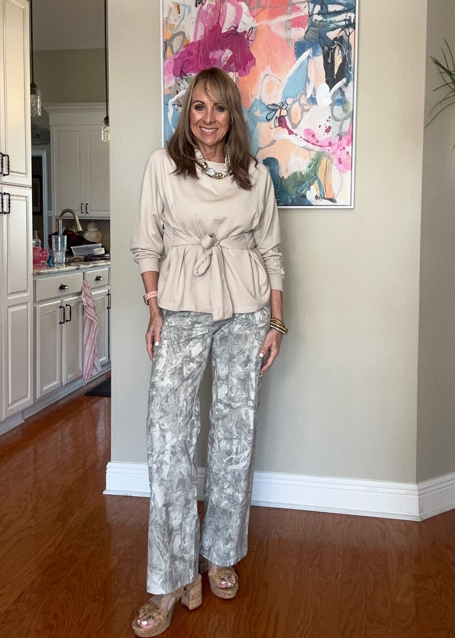 A sophisticated take on camo! Size down in these, they also come in short and tall. Shoes run TTS and they are so comfortable!
Spring fashion / Spring styles 

#LTKootd #LTKOver40