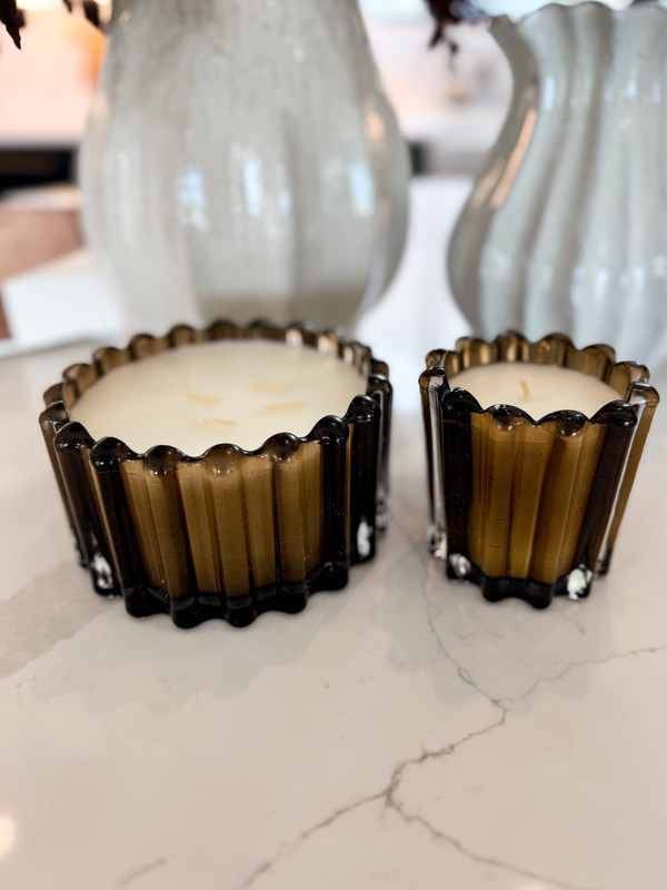 These amber glass candles from Target are my new favorite.