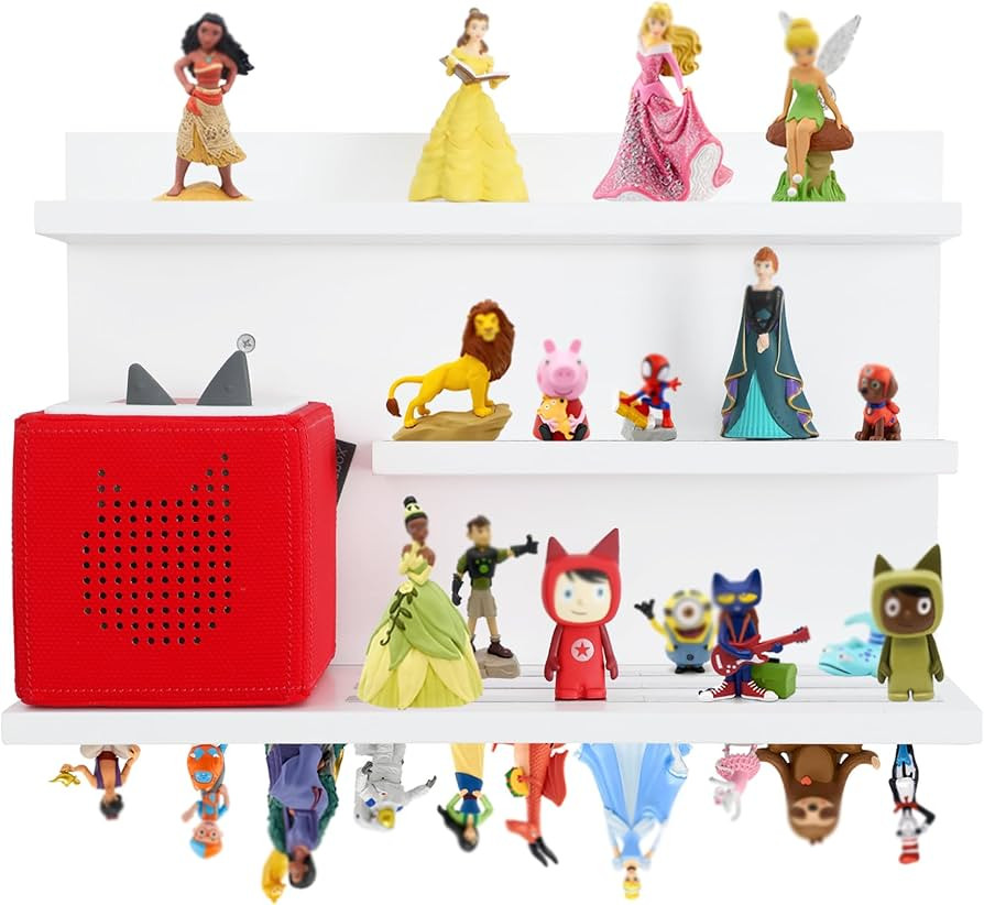 PHOENANCEE for Tonies Shelf Magnetic,for Toniebox Figures Storage Display Shelf 40-48 Character,W... | Amazon (US)