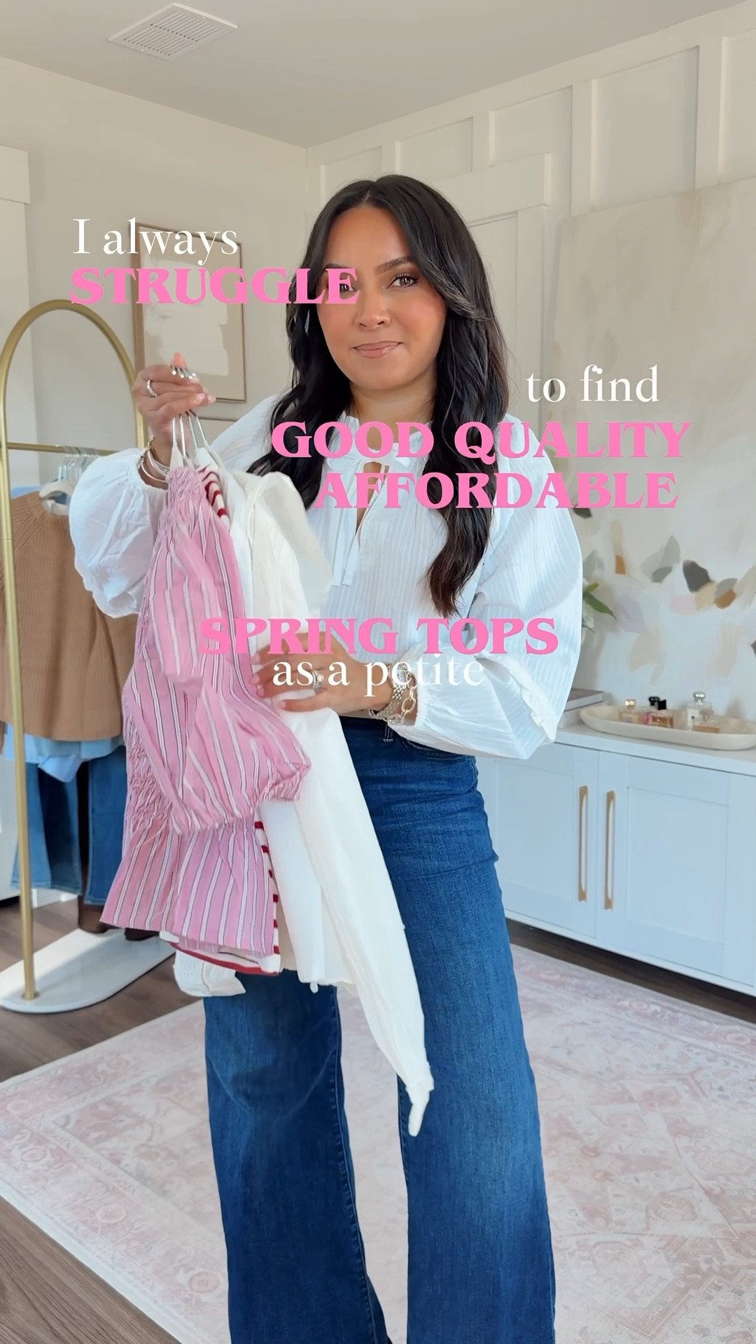 Tops size xs petite TTS 
Jeans size 26 petite - petite is labeled at Lil TTS 
Sandals are old, linked similar!




#LTKSaleAlert #LTKootd #LTKPetite