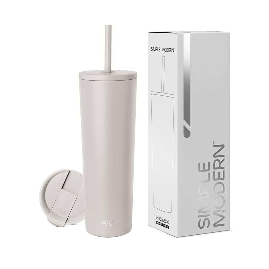 Simple Modern Insulated Tumbler with Straw and Lid | Iced Coffee Cup Reusable Stainless Steel Wat... | Amazon (CA)