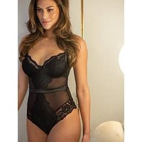 Pour Moi Fleur Half Padded Underwired Body - Black | Very (UK)