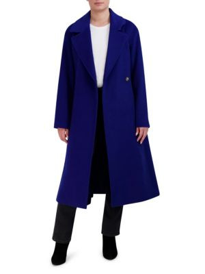 Cole Haan Wool Blend Longline Coat on SALE | Saks OFF 5TH | Saks Fifth Avenue OFF 5TH