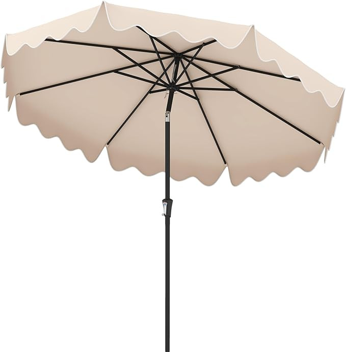 GOPLUS Parasol de Jardin Exterieur, 2,8M Parasol Inclinable avec Manivelle, Toile Protection UV, ... | Amazon (FR)