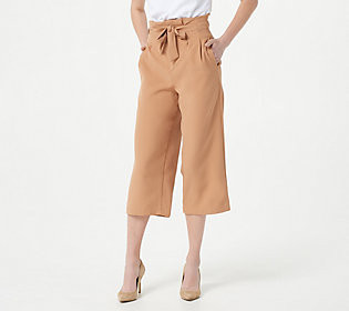 Bishop + Young Regular Paperbag Crop Pants | QVC