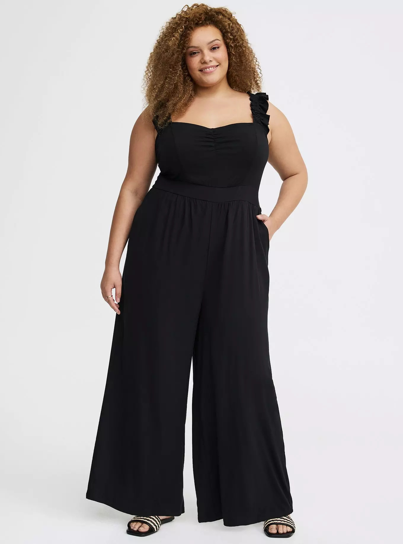 Ruffle Strap Jumpsuit | Torrid (US & Canada)