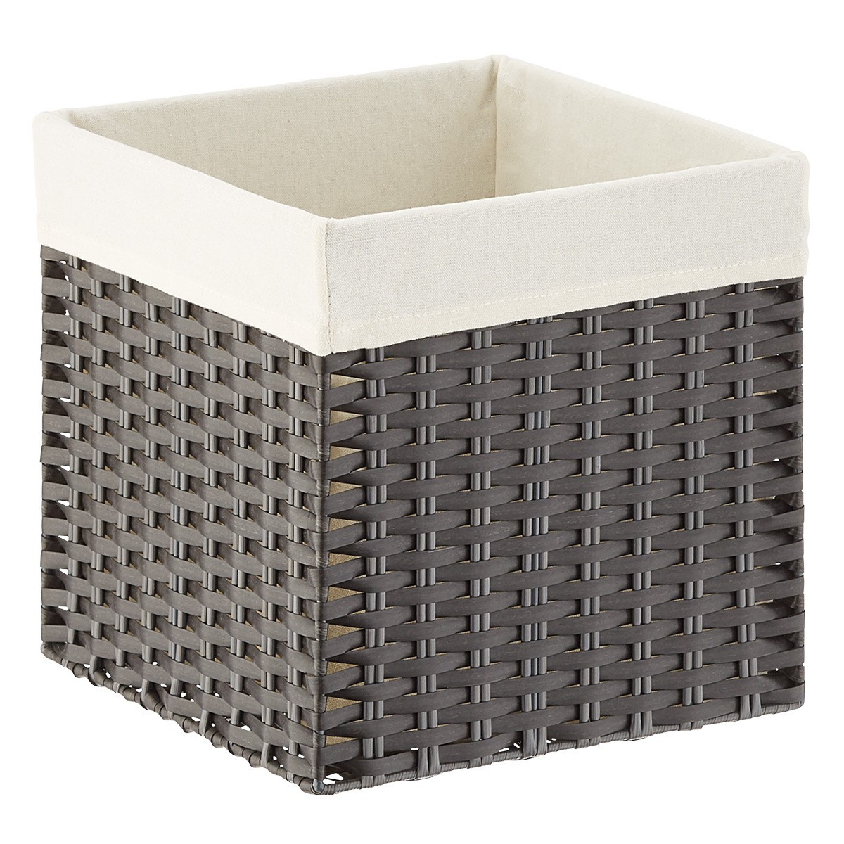Large Montauk Cube w/ Liner Smoke | The Container Store