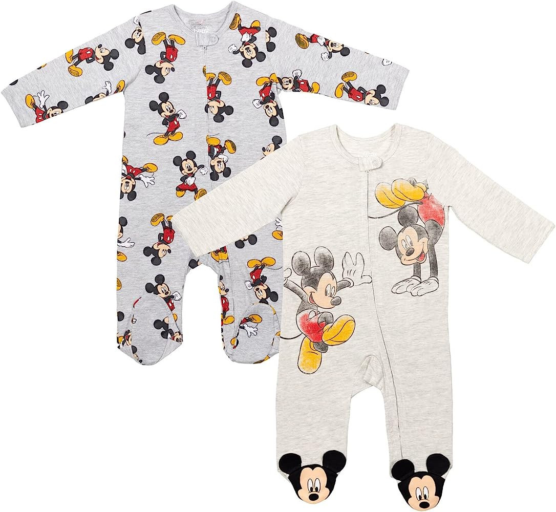 Disney Winnie the Pooh Lion King Monsters Inc. Pixar Toy Story Baby 2 Pack Sleep N' Play Coverall... | Amazon (US)
