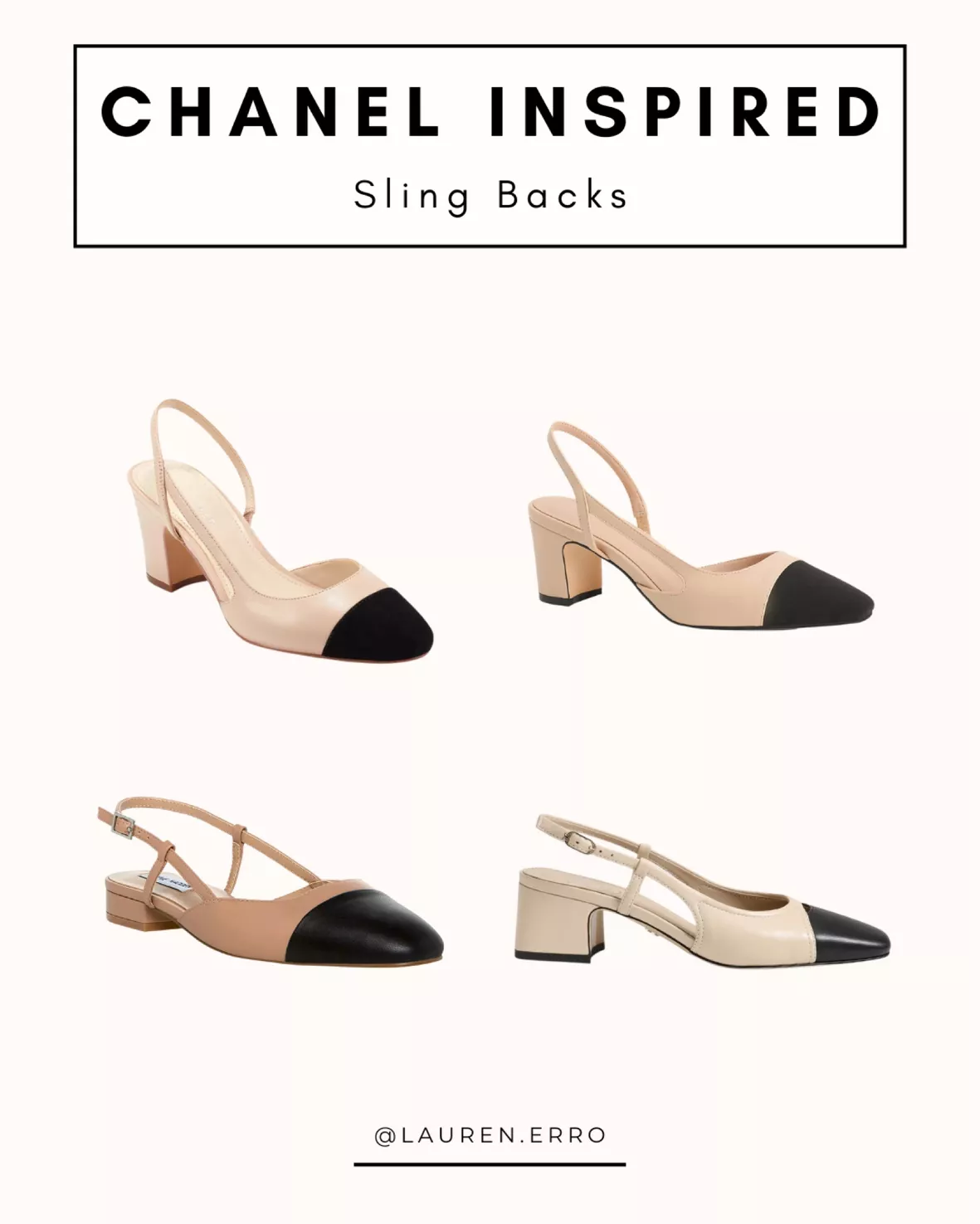 Style Inspiration: Chanel Two-Tone Slingback Pumps