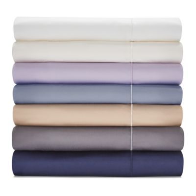 Hudson Park 500TC Sateen Iron Free Solid Sheets - 100% Exclusive | Bloomingdale's (US)