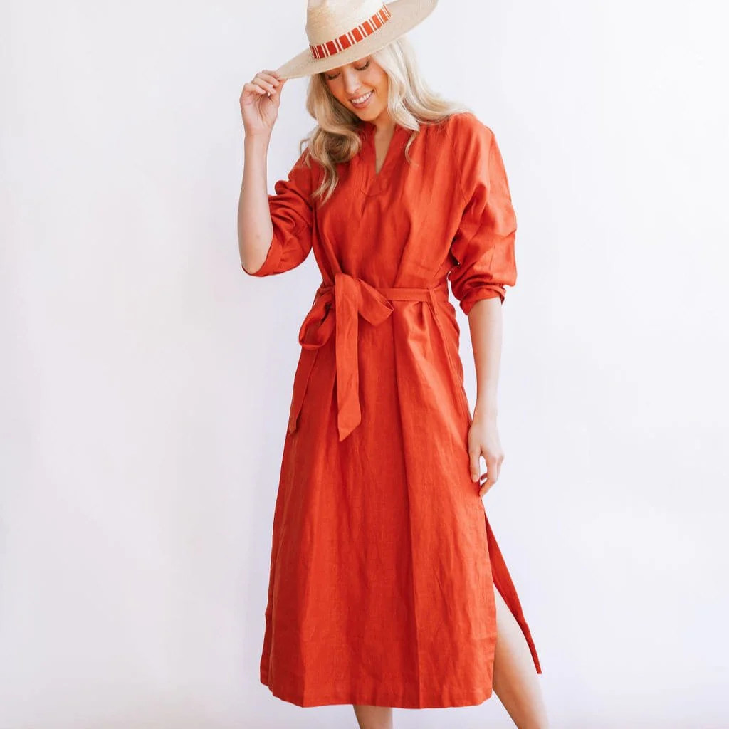 Red Tejate Dress | Sunshine Tienda