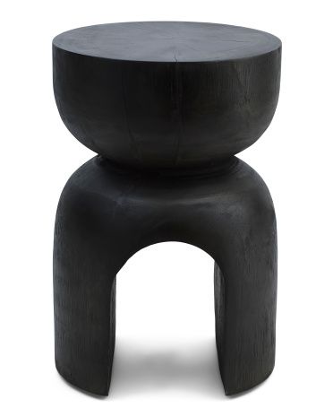 18in Solid Wood Kaimeer Side Table | TJ Maxx