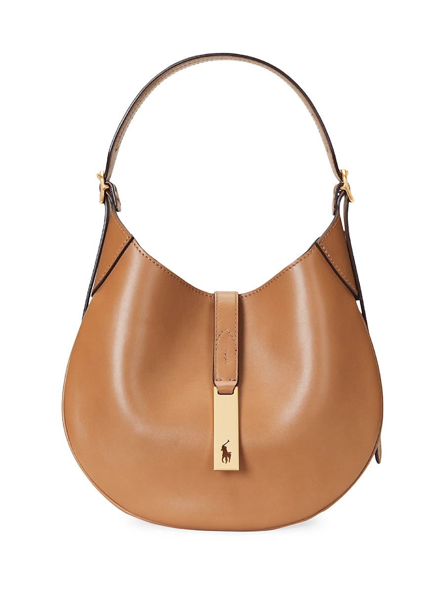 Women's Polo ID Small Leather Bag - Tan | Saks Fifth Avenue