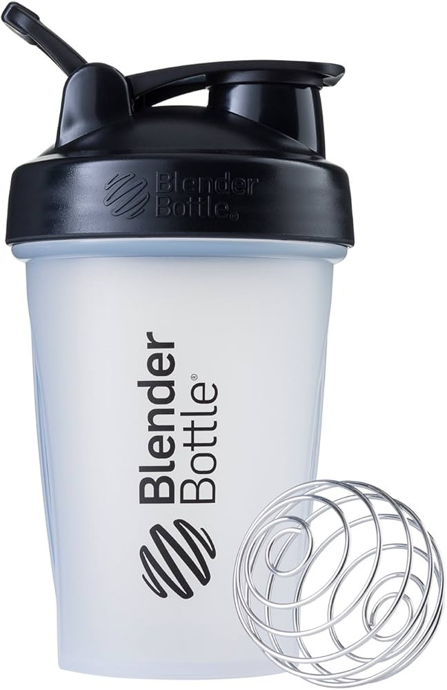 BlenderBottle Classic Shaker Bottle Perfect for Protein Shakes and Pre Workout, 20-Ounce, Clear/B... | Amazon (US)