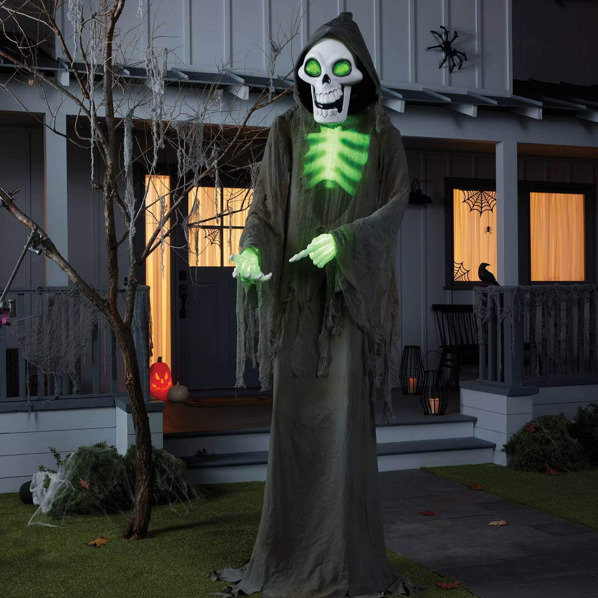 Lewis & Friends™ 8' Light Up Bruce the Skeleton Ghoul™ Outdoor Halloween Decorative Prop - Hy... | Target