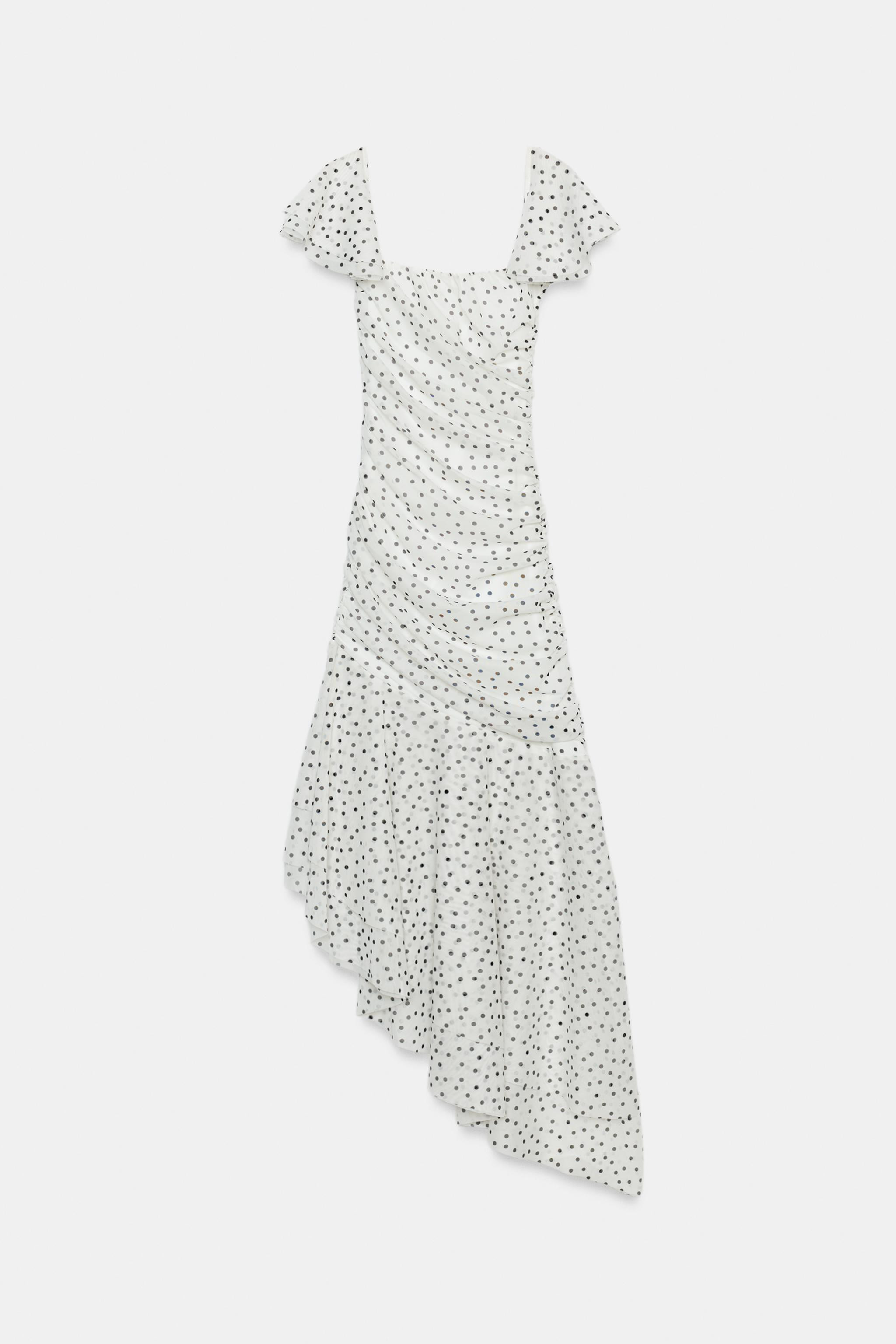 MIDI DRESS WITH DOTS | Zara UK