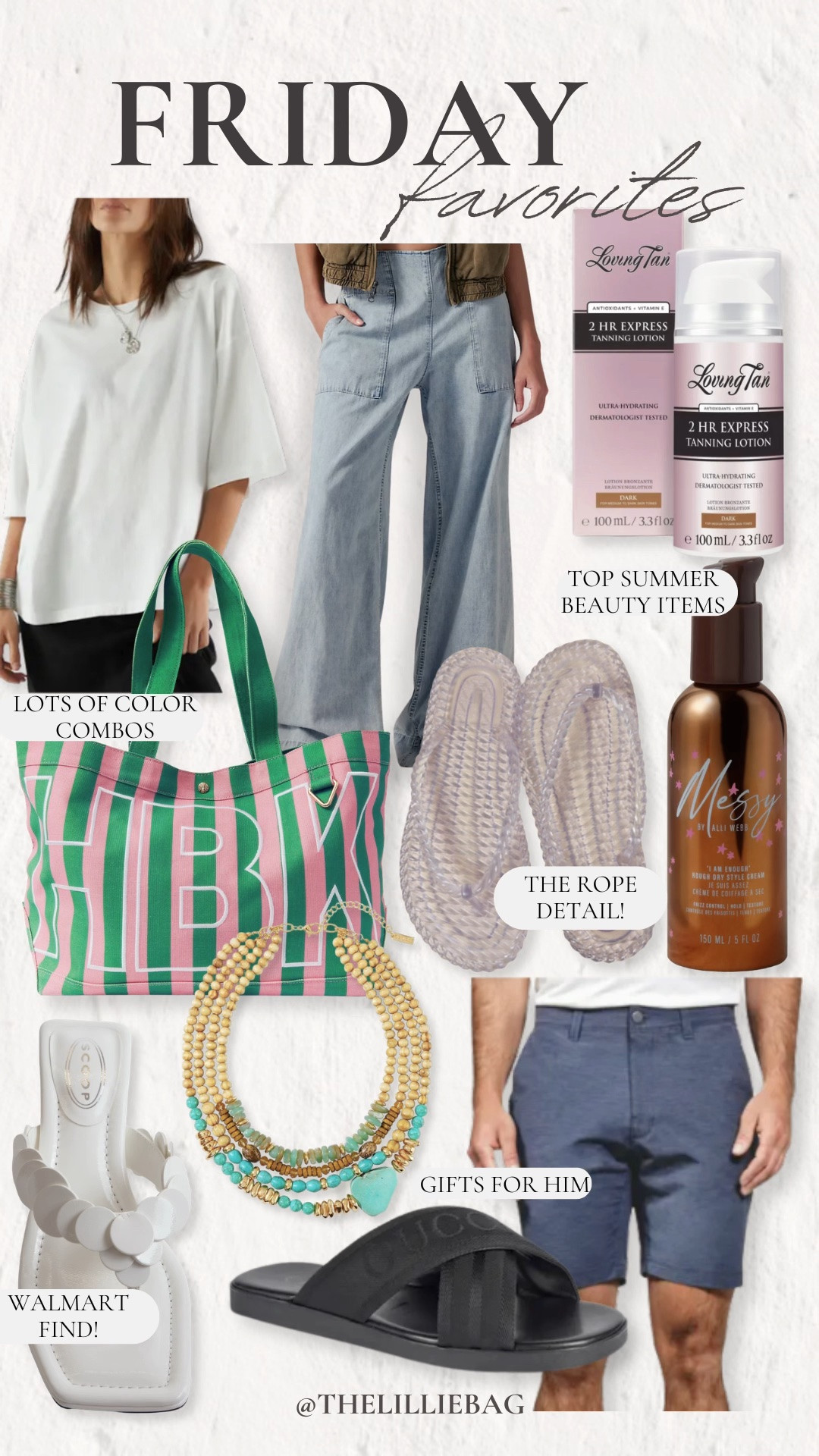 This week’s Friday Favorites are here! ☀️ From the prettiest beach tote and Walmart sandals to summer beauty staples, easy denim, and great Father’s Day gift ideas, these are all finds I’ve been loving lately. Which one is your favorite? 🤍

Men’s gifts. Father’s Day gifts. Jeans. Denim. Sandals. Makeup. Beauty. Hair.

#LTKSeasonal