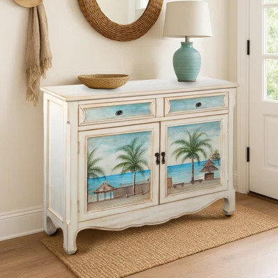 Baril 2 - Door Seascape Accent Cabinet | Wayfair North America