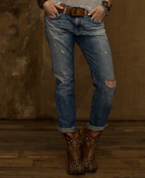 Denim & Supply Ralph Lauren Distressed Boyfriend Jeans, Oceanside Wash | Macys (US)