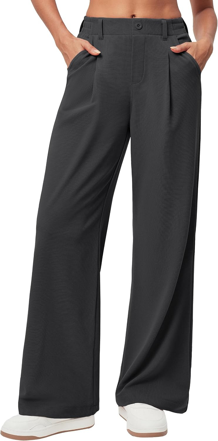Ewedoos Wide Leg Dress Work Pants for Women Business Casual Office Outfits | Amazon (US)