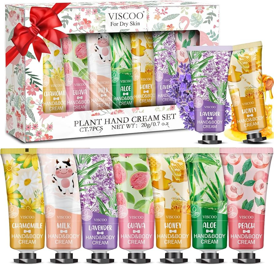 7 Pack Hand Cream Gifts Set for Women,Easter Basket Stuffers,Mothers Day Gifts,Teacher Appreciati... | Amazon (US)