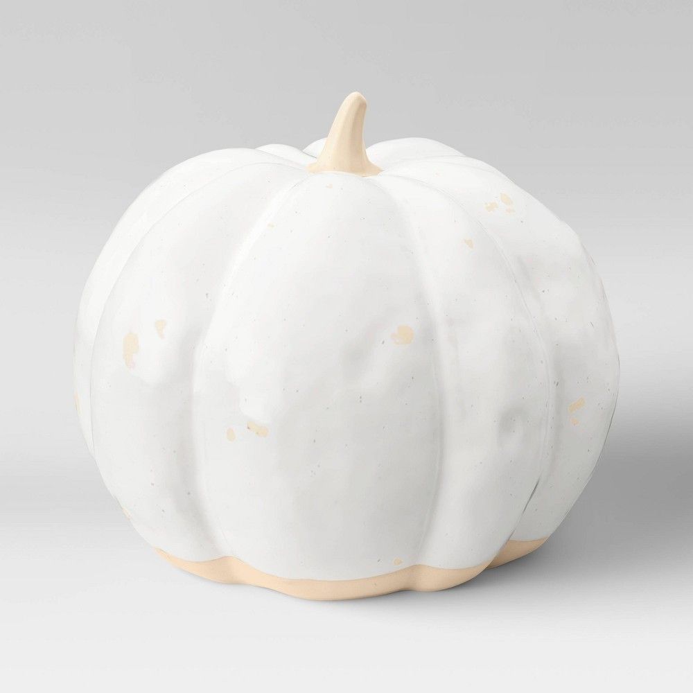 6.75" x 8" Decorative Ceramic Pumpkin - Threshold™ | Target
