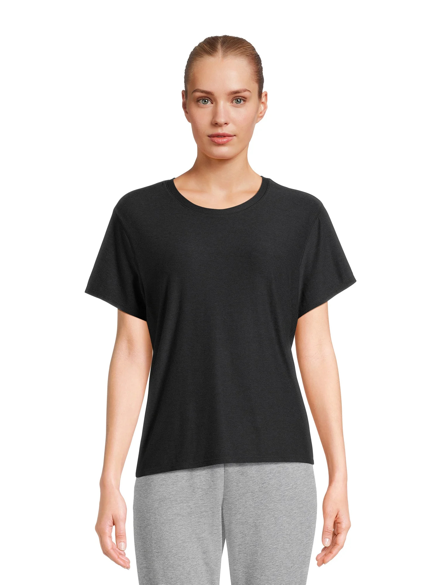 Athletic Works Women's ButterCore Tee with Short Sleeves, Sizes XS-XXXL | Walmart (US)