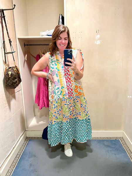 Is it a swim coverup? Is it a dress? I vote yes to all of the above! This Anthropologie dress could definitely be a dress or a swim coverup and is perfect for summer. It’s made of lightweight material and runs TTS (I’m in a medium).

#LTKxAnthro #LTKsalealert #LTKstyletip