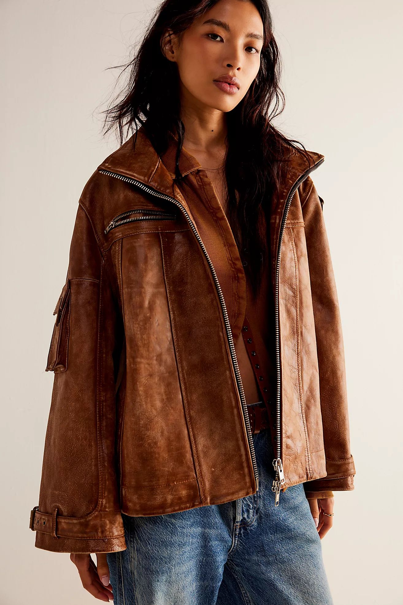 We The Free Skyline Leather Jacket | Free People (Global - UK&FR Excluded)