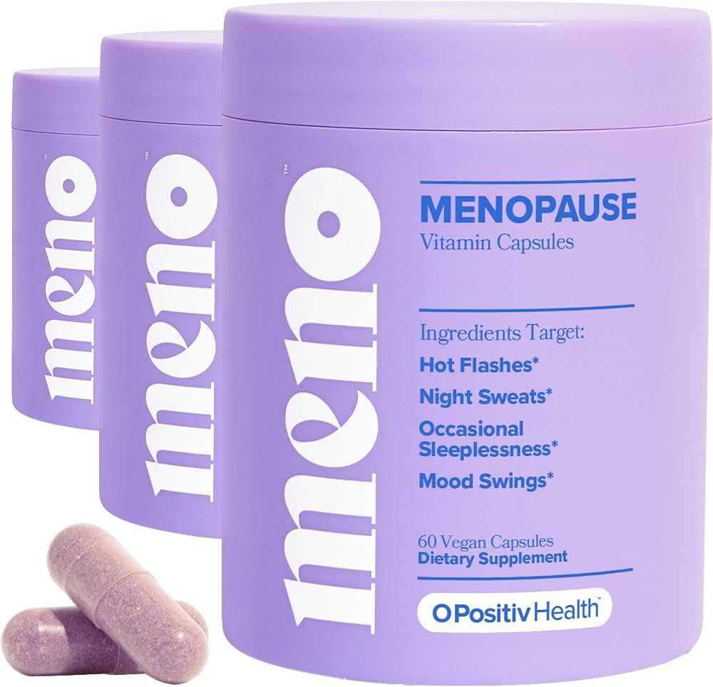 O Positiv MENO Vitamins for Menopause - Hormone-Free Menopause Supplement for Women - Black Cohos... | Amazon (US)