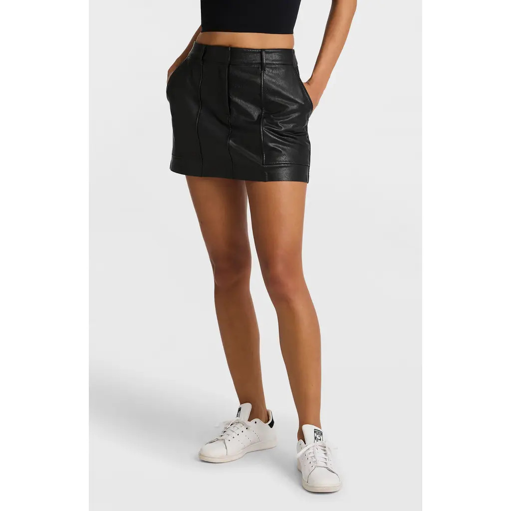 Commando Faux Leather Utility Micro Mini Skirt in Black at Nordstrom Rack, Size X-Large | Nordstrom Rack