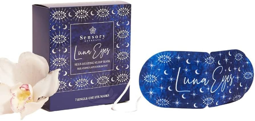 7 Luna Eyes Self-Heating Eye Mask, Box of 7, Heated Eye Mask, Lavender, Improve Sleep, Soothing S... | Amazon (UK)