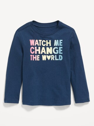 Long-Sleeve Graphic T-Shirt for Toddler Girls | Old Navy (US)