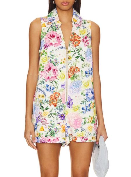 Floral romper 
Romper

Resort wear
Vacation outfit
Date night outfit
Spring outfit
#Itkseasonal
#Itkover40
#Itku