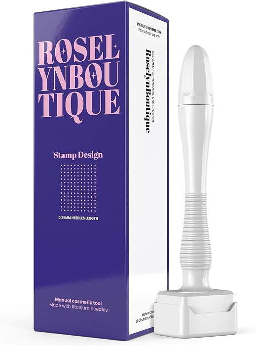 ROSELYNBOUTIQUE Derma Roller 0.25mm Titanium Microneedles - Stamp Design | Amazon (US)