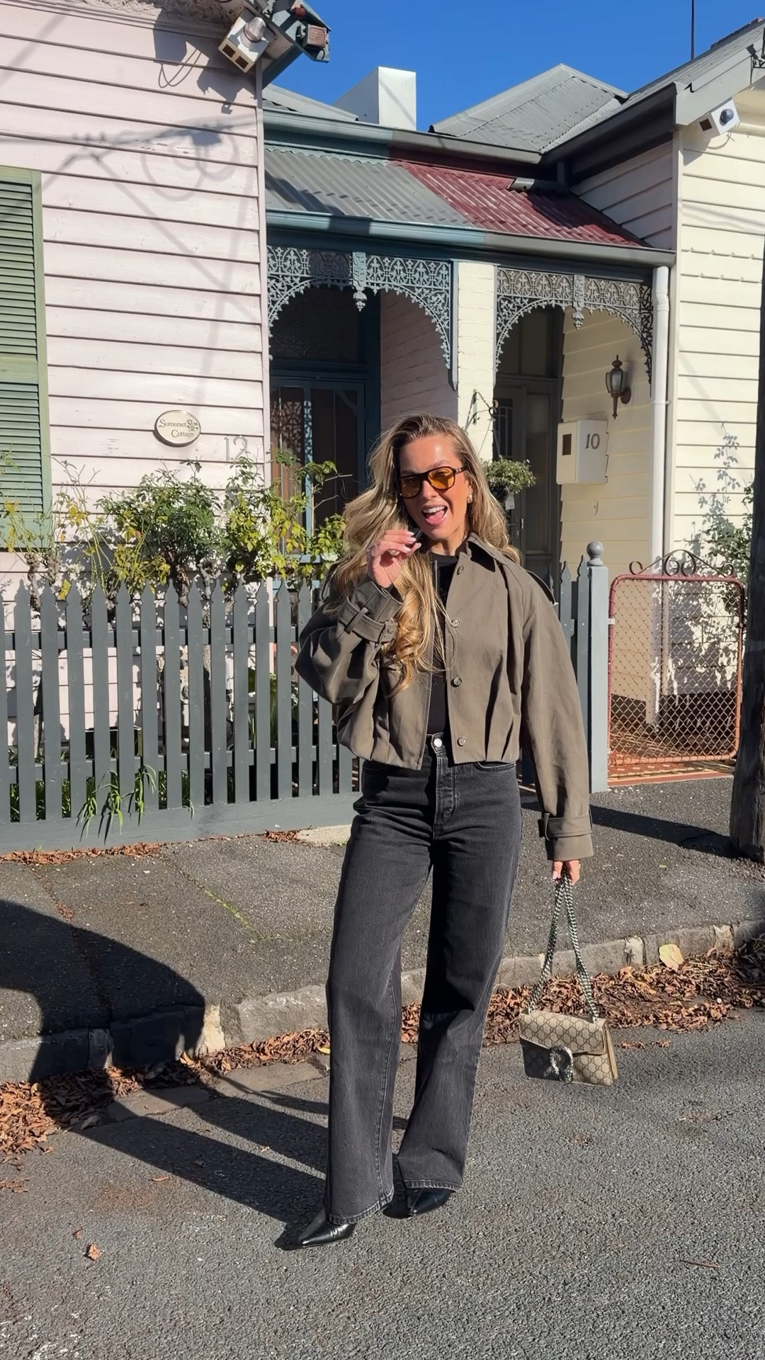 Wearing a 6 in the jacket, XS in top and 25 in jeans 🤍

#LTKaustralia #LTKwinter #LTKjeans