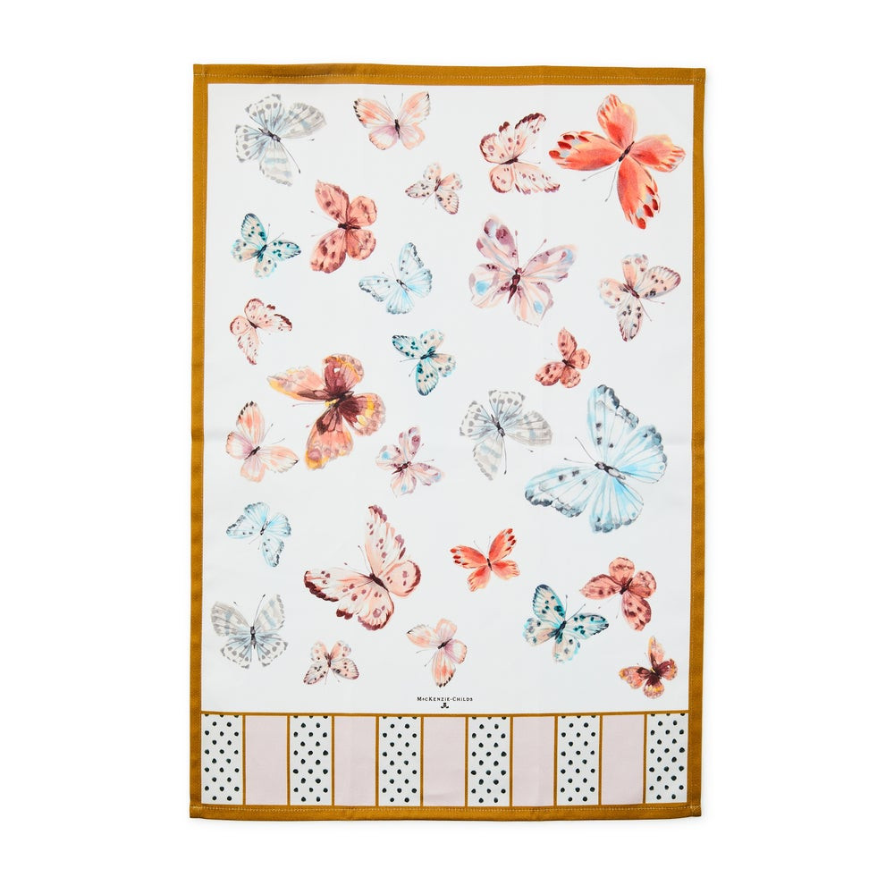 Butterfly Hill Dish Towel | MacKenzie-Childs