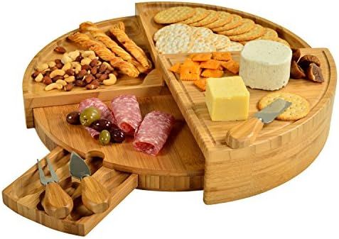 Picnic at Ascot Patented Bamboo Cheese/Charcuterie Board with Knife Set-Stores as a Compact Wedge... | Amazon (US)