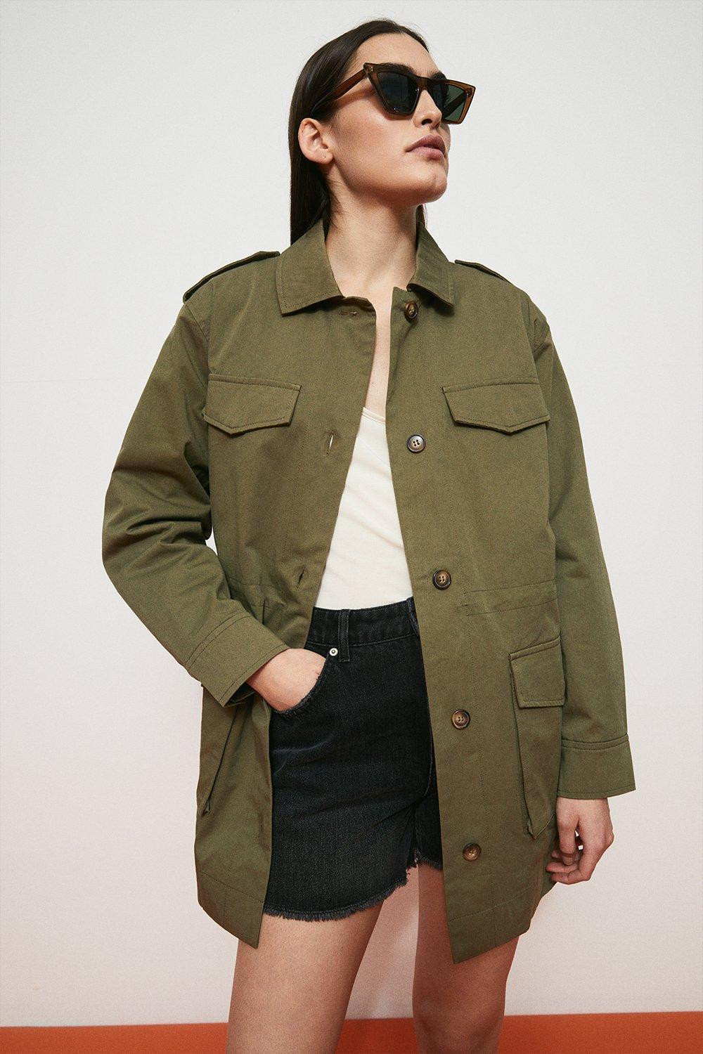 Cotton Utility Jacket | Warehouse UK & IE
