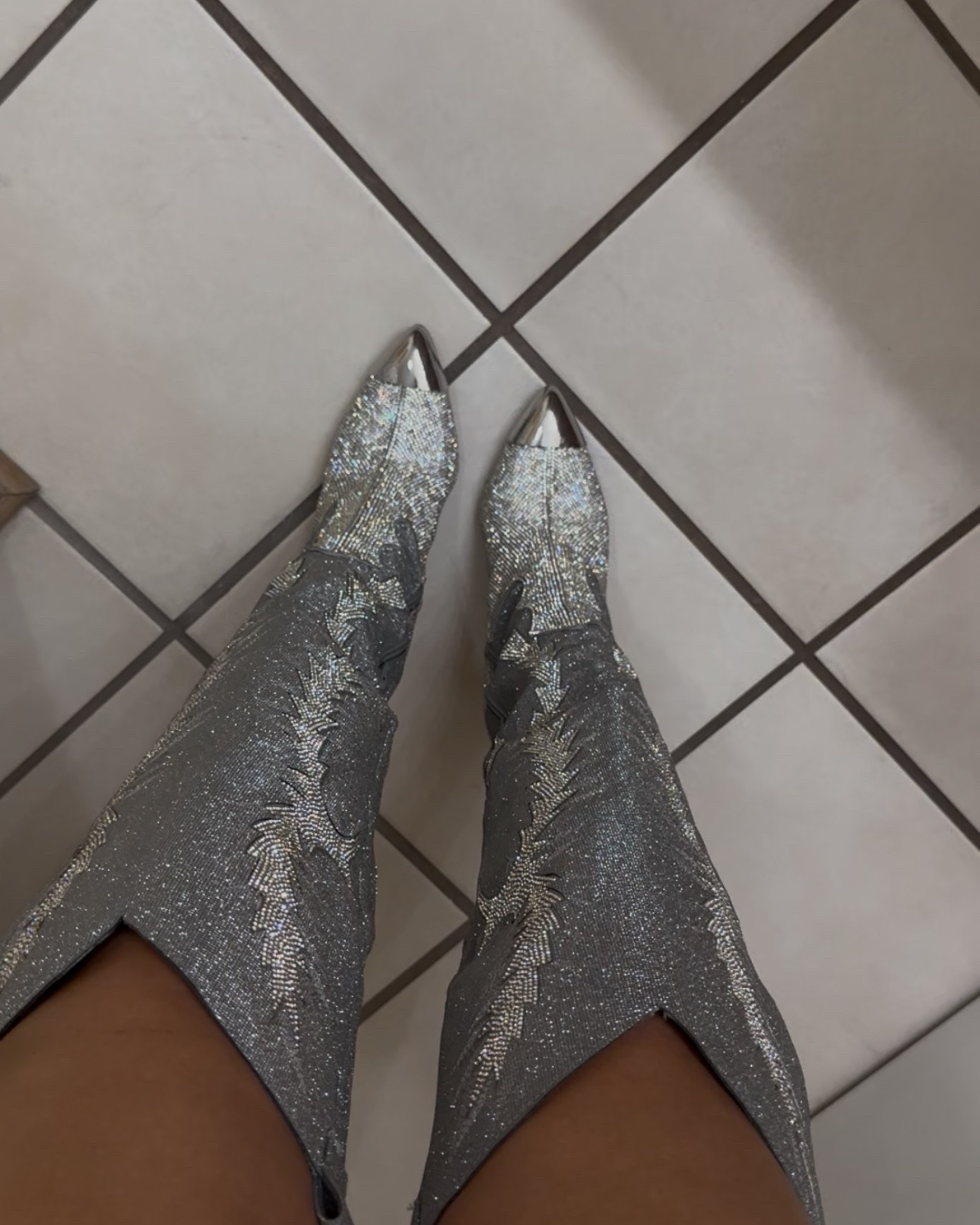 My Gianni Bini boots are sold out everywhere! Here are a couple of different silver boots I like that might be the same vibe you’re going for! 

#LTKFindsUnder100 #LTKStyleTip #LTKFindsUnder50