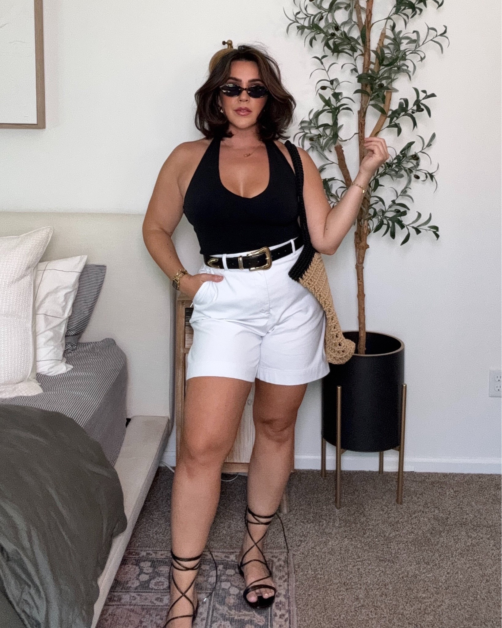 The comfiest shorts are on major sale! Perfect for spring and summer! 

European summer chic. This outfit instantly elevates you and screams rich confidence. It’s perfect for summer workwear, summer date day, summer brunch and more. The shirts are very soft and stretchy with hidden zip pockets and 360 degree smoothing. The length is 7”. 

Top: M
Shorts: L (I’m in between and went up to L)

#LTKSeasonal #LTKSaleAlert #LTKMidsize