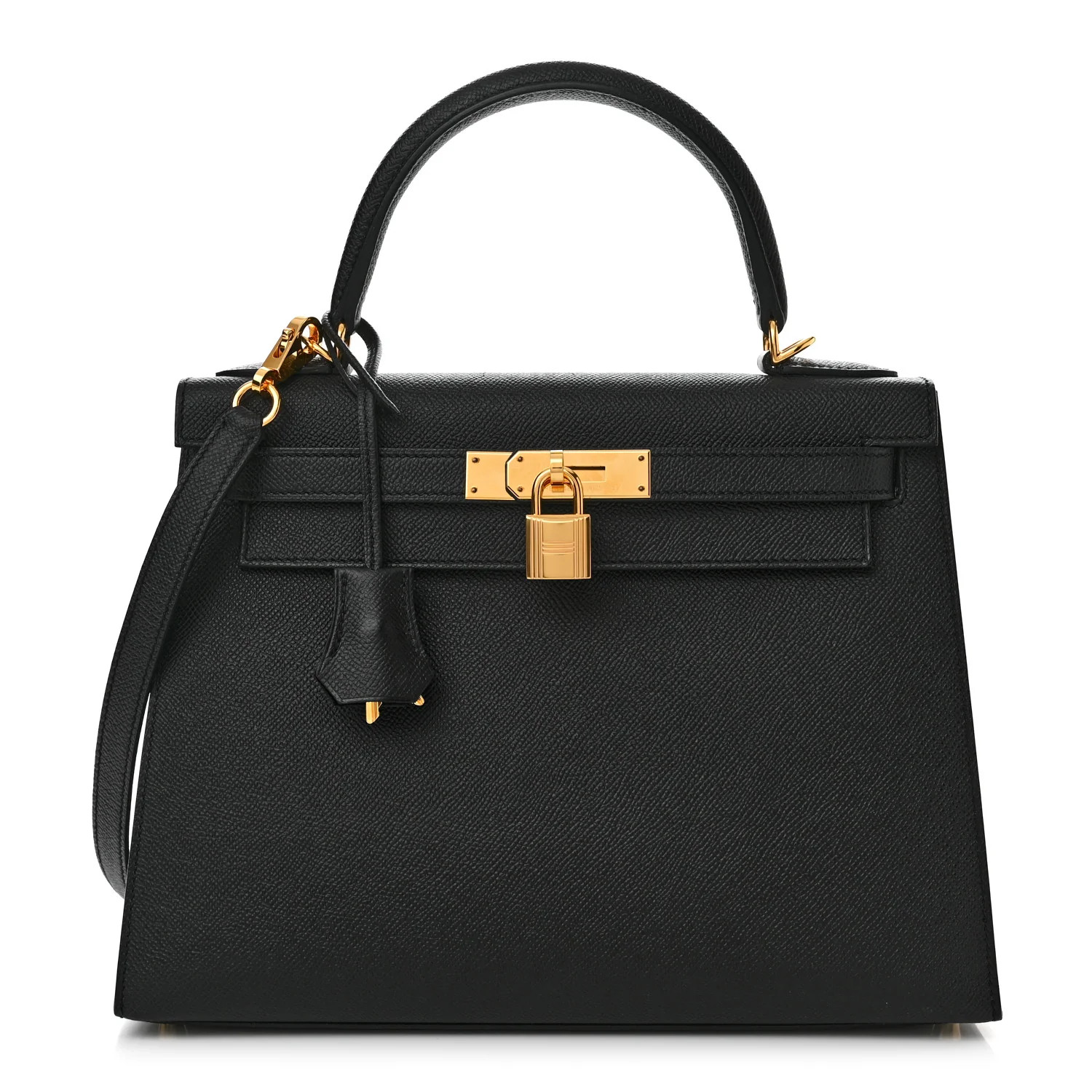 Epsom Kelly Sellier 28 Black | FASHIONPHILE (US)